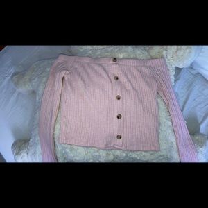 Pink long sleeved shirt